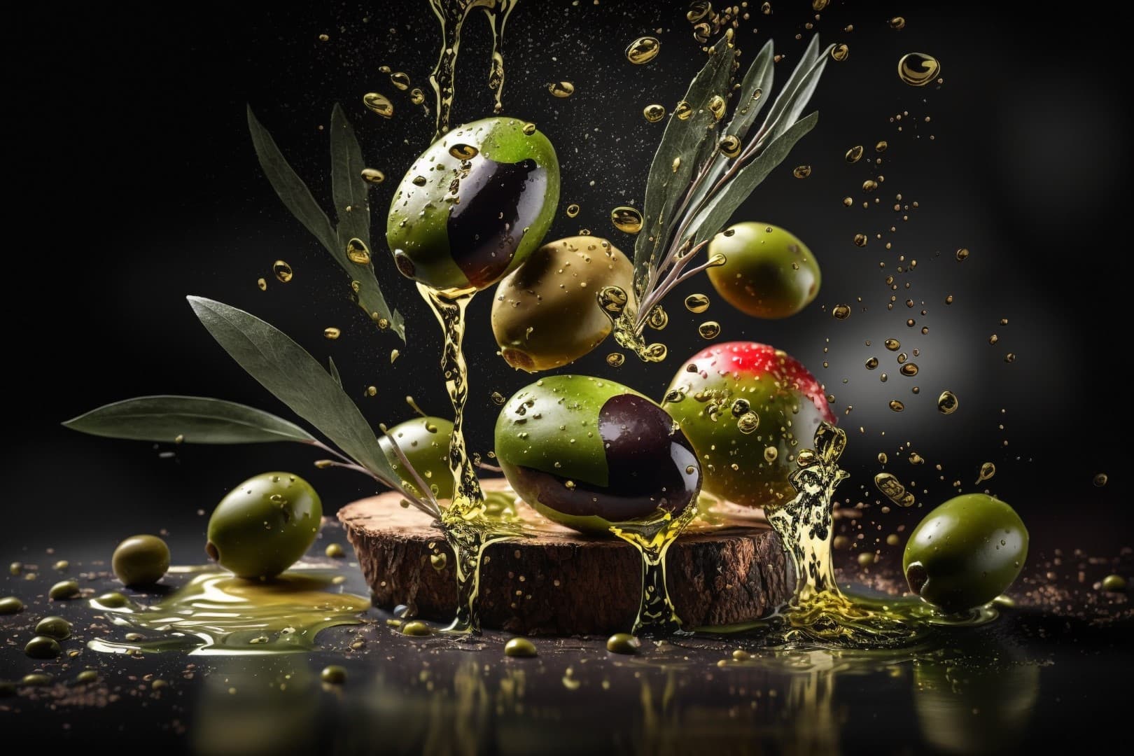 Hazande zeytin bahçeleri